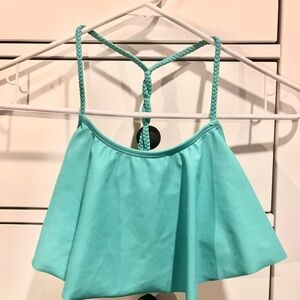 Old Navy Girls Aqua Swimsuit Top